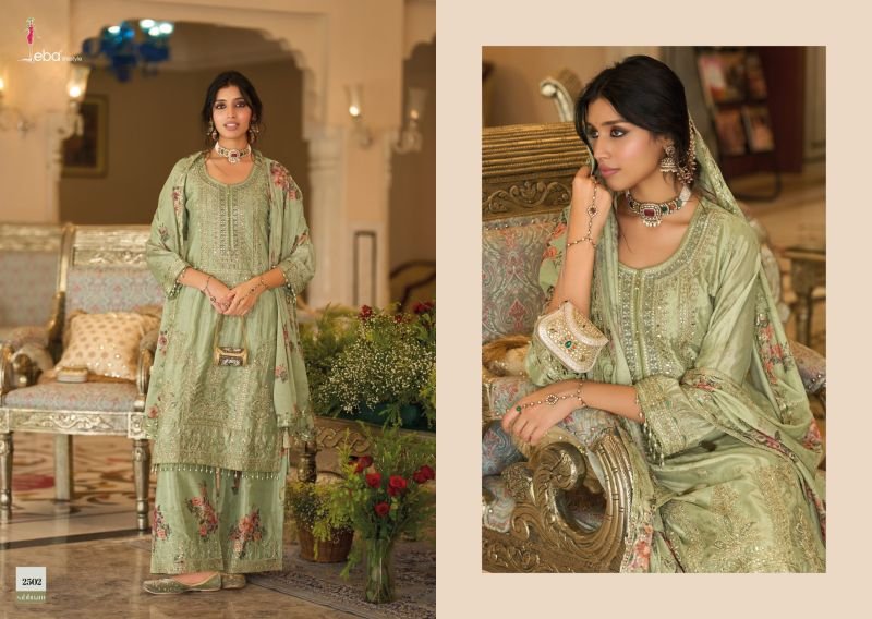 Stylish Eba Sabhnam Chinon Heavy Embroiderey Work Salwar Kameez Wholesale 2026