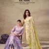 Hermitage Iznik Lawn Cotton Chikankari Schiffli Embroidered Dress Material Wholesale
