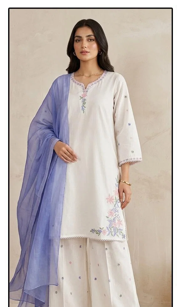 Hoor Tex 957 A And B Cotton Embroidered Salwar Kameez Collection Wholesale