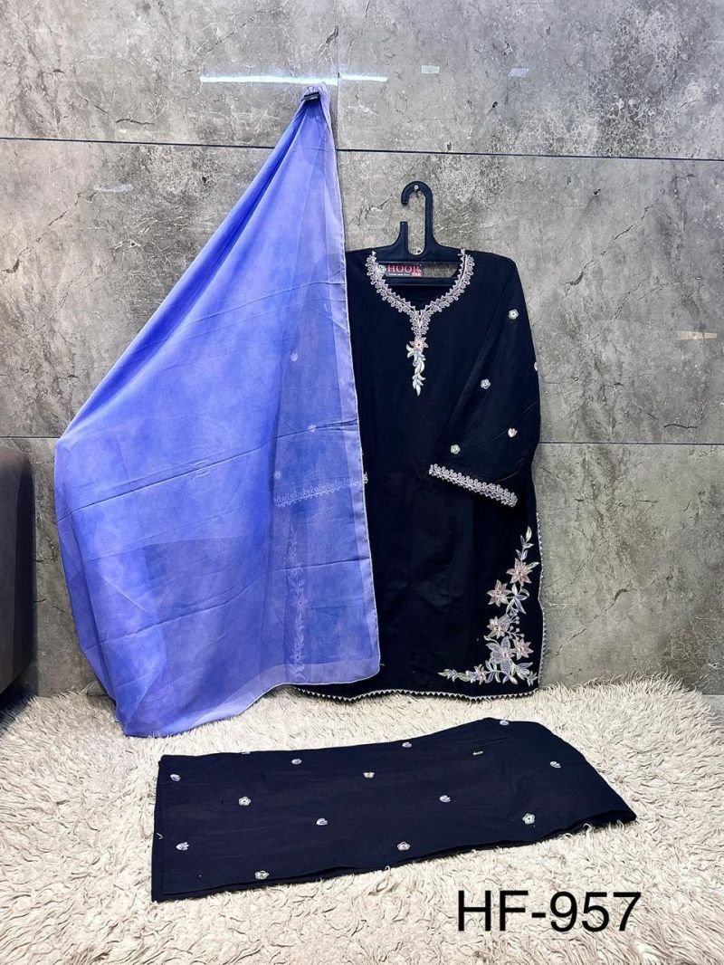 Stylish Hoor Tex 957 A And B Cotton Embroidered Salwar Kameez Collection Wholesale 2026