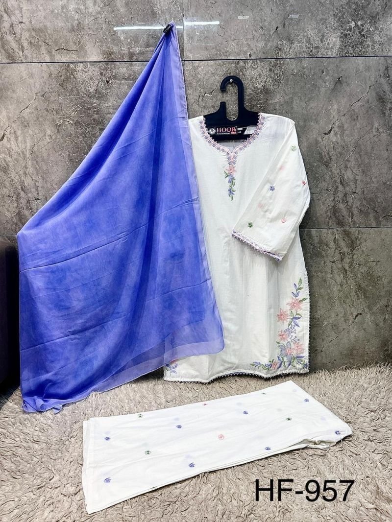Stylish Hoor Tex 957 A And B Cotton Embroidered Salwar Kameez Collection Wholesale 2026