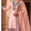 Hoor Tex 959 A To D Glass Silk Embroidered Salwar Kameez Collection Wholesale