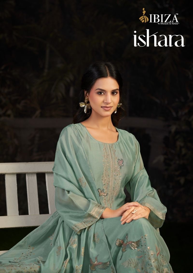 Ibiza Ishara Banglory Silk Jacquard Designer Salwar Kameez Wholesale