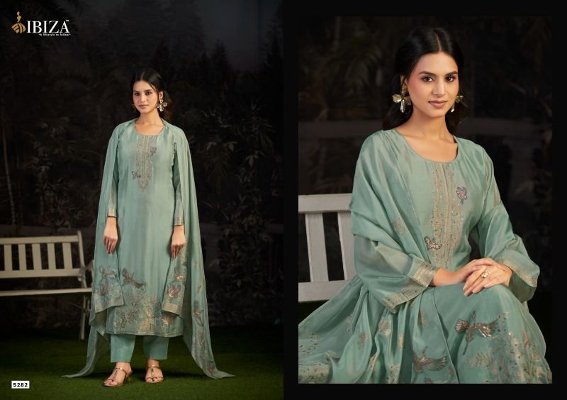 Latest Ibiza Ishara Banglory Silk Jacquard Designer Salwar Kameez Wholesale 2026
