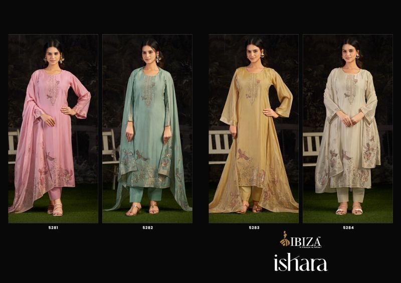 Latest Ibiza Ishara Banglory Silk Jacquard Designer Salwar Kameez Wholesale 2026