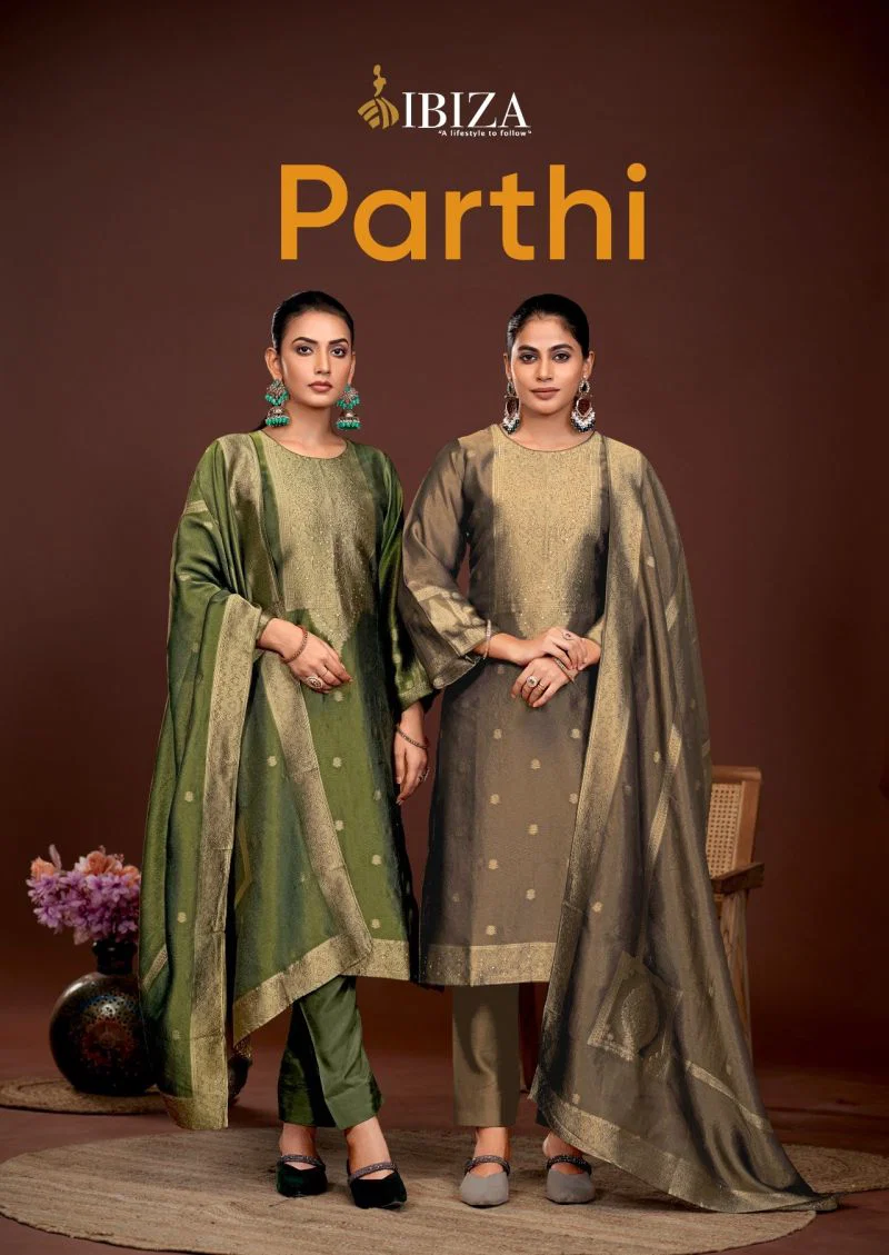 Ibiza Parthi Banglory Silk Jacquard Designer Salwar Kameez Wholesale