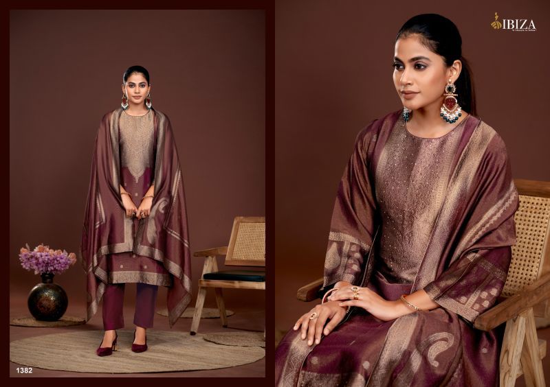 Ibiza Parthi Banglory Silk Jacquard Designer Salwar Kameez Wholesale