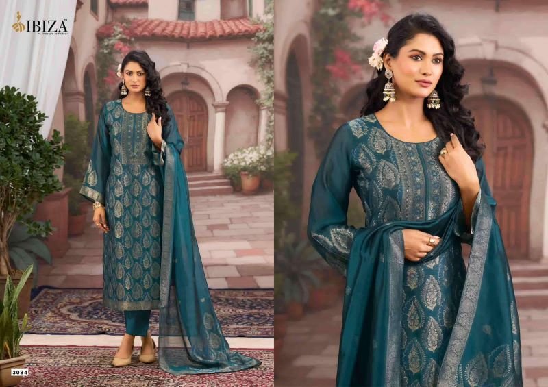 Ibiza Sanjoli Banglory Silk Jacquard Handwork Salwar Kameez Collection Wholesale