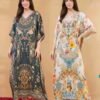 Jelite Kaftan E Nazakat Vol 18 Poly Japan Satin Printed Kaftans Wholesale