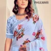Kashvi Phulwari Vol 1 Weightless Print Embroidered Saree Collection Wholesale