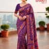 Kashvi Shanti Vol 17 Bright Moss Foil Printed Saree Collection Wholesale