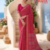 Kashvi Tanya Vol 6 Dull Moss Viscose Border Printed Saree Collection Wholesale