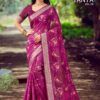 Kashvi Tanya Vol 8 Dull Moss Viscose Border Printed Saree Collection Wholesale