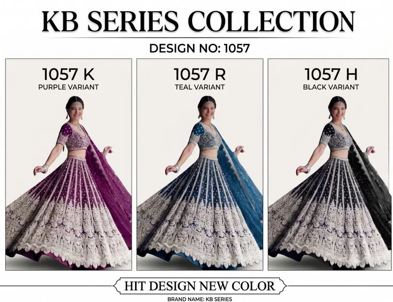 Buy Kb Series 1057 Heavy Butterfly Net Embroidered Designer Lehenga Choli Wholesale 2026