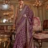 Kreshva Veer Mala Pv Georgette Burnout Fancy Design Saree Collection Wholesale