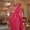 Kreshva Veer Mala Pv Georgette Burnout Fancy Design Saree Collection Wholesale