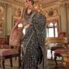 Kreshva Veer Mala Pv Georgette Burnout Fancy Design Saree Collection Wholesale