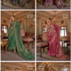 Kreshva Veer Mala Pv Georgette Burnout Fancy Design Saree Collection Wholesale
