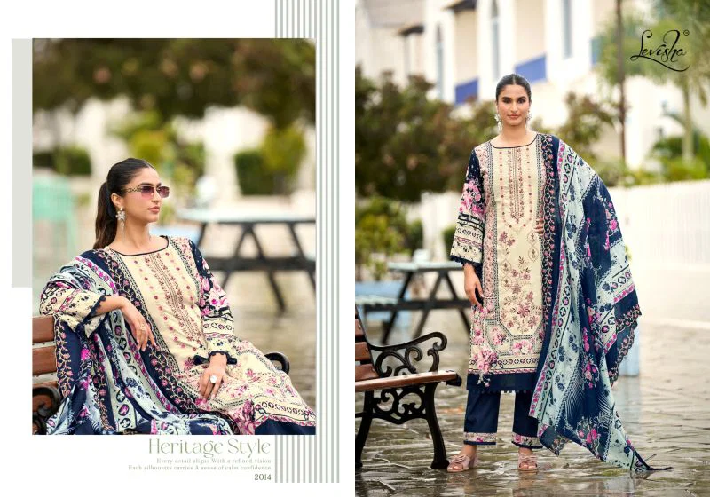 Levisha Madhubala Vol 20 Cambric Lawn Cotton Embroidered Dress Material Wholesale