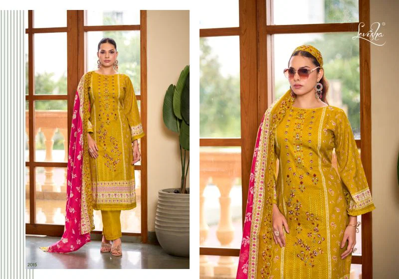 Levisha Madhubala Vol 20 Cambric Lawn Cotton Embroidered Dress Material Wholesale