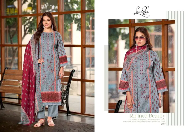 Levisha Madhubala Vol 20 Cambric Lawn Cotton Embroidered Dress Material Wholesale