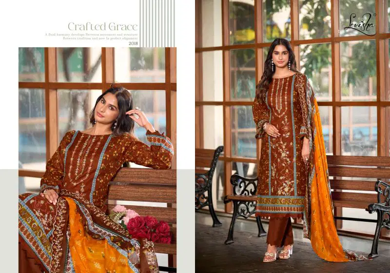Levisha Madhubala Vol 20 Cambric Lawn Cotton Embroidered Dress Material Wholesale
