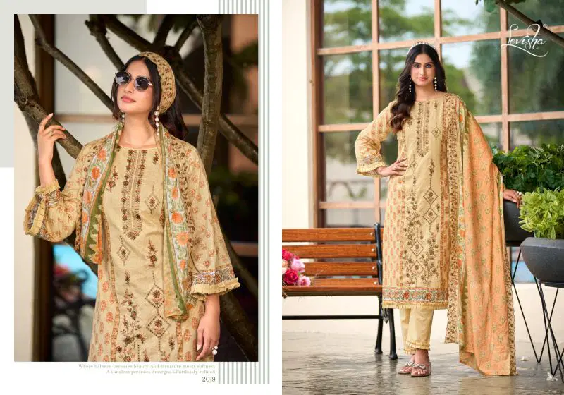 Levisha Madhubala Vol 20 Cambric Lawn Cotton Embroidered Dress Material Wholesale