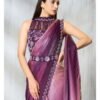 Mahotsav Mohmanthan 25600 Soiree Two Tone Satin Silk Beads Embroidered Saree Collection Wholesale