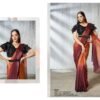 Mahotsav Mohmanthan 25600 Soiree Two Tone Satin Silk Beads Embroidered Saree Collection Wholesale