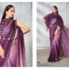 Mahotsav Mohmanthan 25600 Soiree Two Tone Satin Silk Beads Embroidered Saree Collection Wholesale
