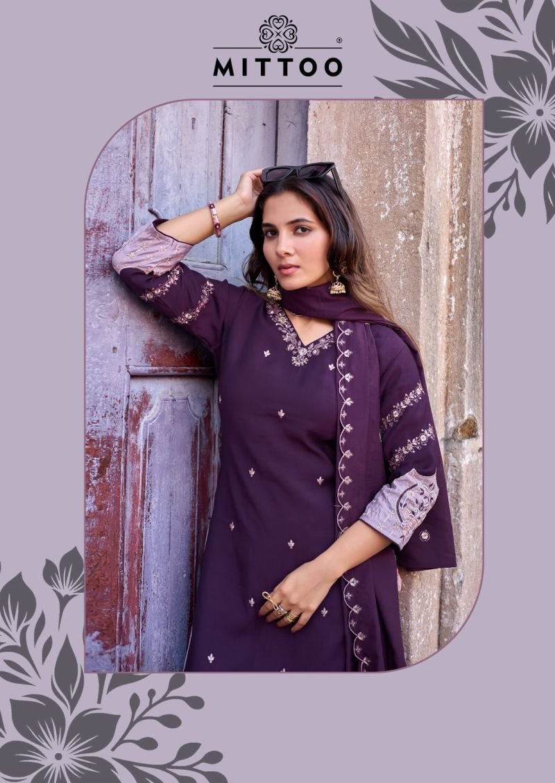 Launching Mittoo Aaika Viscose Weaving Kurti With Pant Dupatta Collection Wholesale 2026