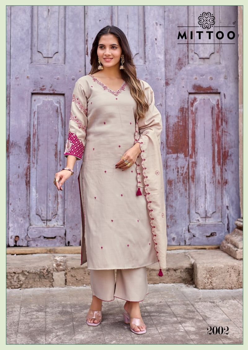 Launching Mittoo Aaika Viscose Weaving Kurti With Pant Dupatta Collection Wholesale 2026