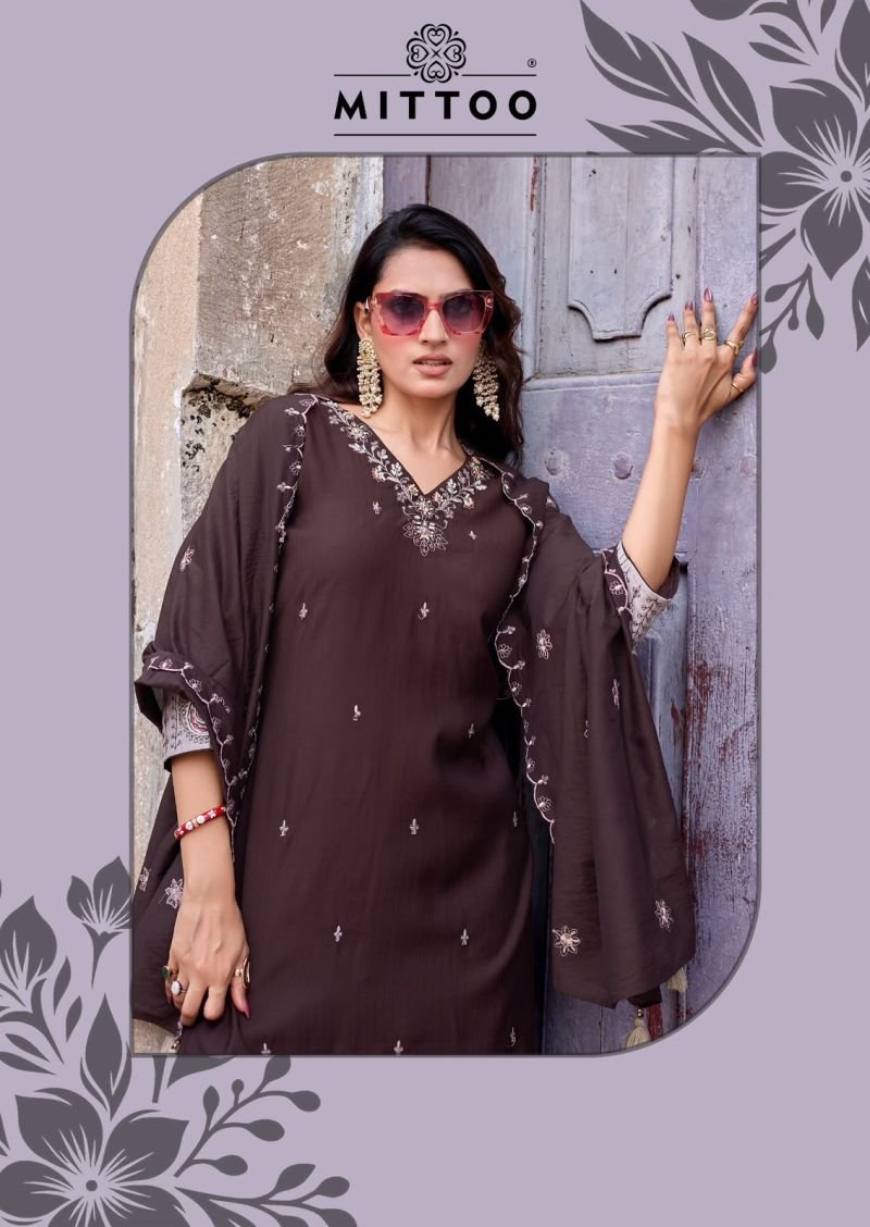Launching Mittoo Aaika Viscose Weaving Kurti With Pant Dupatta Collection Wholesale 2026