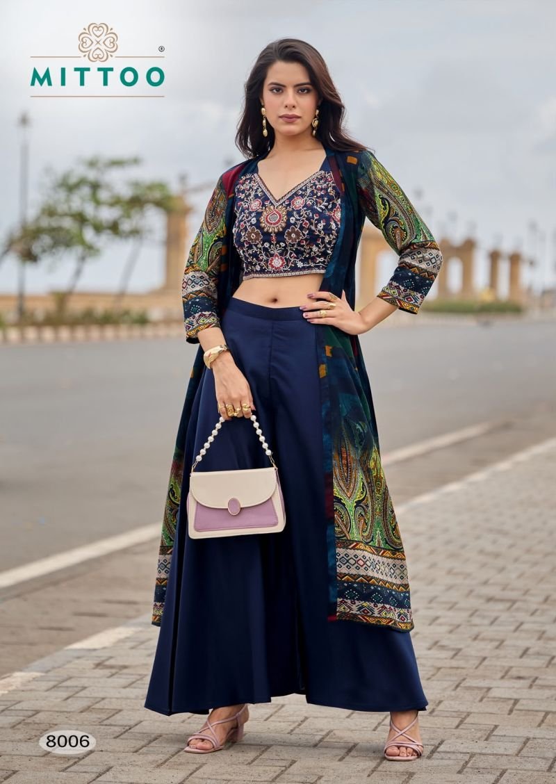 Beautiful Mittoo Zubeda Vol 2 Roman Silk Thread And Hand Work Blouse With Shrug Bottom Collection Wholesale 2026