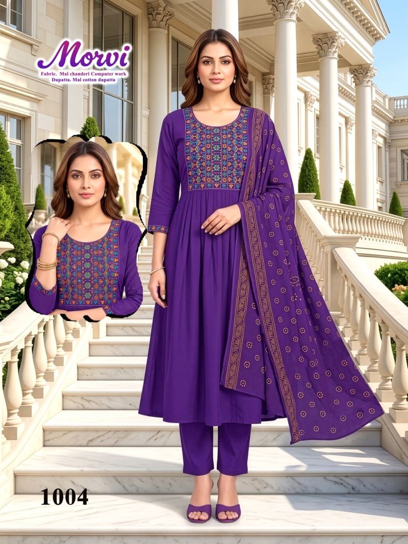 Beautiful Morvi D No 1001 To 06 Mul Chanderi Kurti With Bottom Dupatta Wholesale 2026