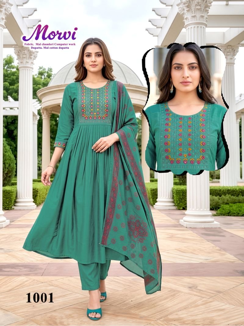 Beautiful Morvi D No 1001 To 06 Mul Chanderi Kurti With Bottom Dupatta Wholesale 2026