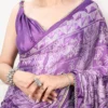 WMN 7403 Satin Silk and Mirror Work Border Saree Wholesale