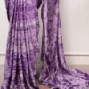 WMN 7403 Satin Silk and Mirror Work Border Saree Wholesale