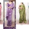 WMN 7403 Satin Silk and Mirror Work Border Saree Wholesale