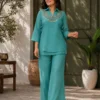Beautiful C585 244 Gold Crush Fully Beads & Siquence Work Kurti Koti Plazzo Set Wholesale 2026