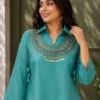 Beautiful C585 244 Gold Crush Fully Beads & Siquence Work Kurti Koti Plazzo Set Wholesale 2026