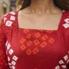 WMN 7403 Cotton Bandhani and Fancy Short Top Wholesale