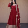Stylish Mohini 9333 Zari Embroidered work Gown Dupatta Set Wholesale 2026