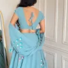 SWT 345 Georgette Indo Western Wholesale Supplier