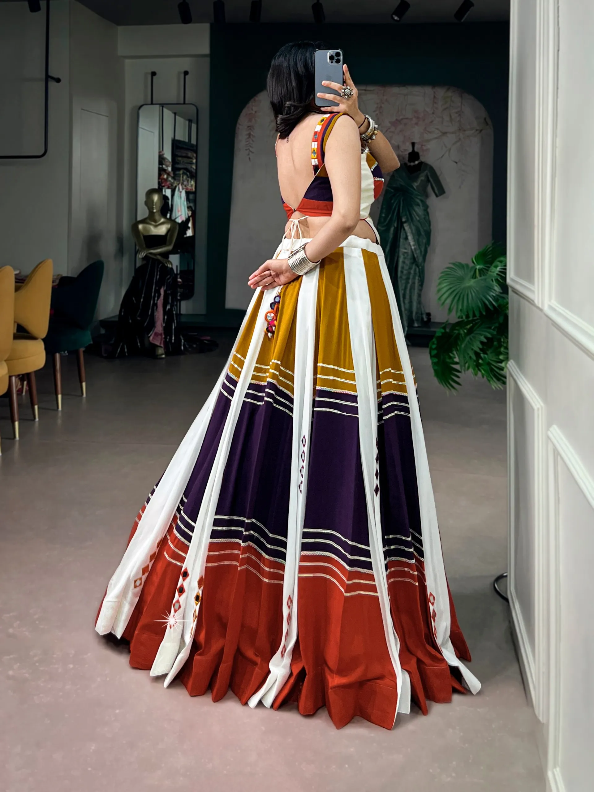 Launching WMN 1775 Rayon Gota Patti with Mirror Work Navratri Lehenga Choli Wholesale 2026