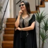 C585 245 Georgette With Zari Embroidery Hand work Indo Western Wholesale Supplier