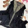 C585 245 Georgette With Zari Embroidery Hand work Indo Western Wholesale Supplier