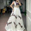 WMN 1788 Rayon Gamthi Mirror Work Navratri Lehenga Choli Wholesale