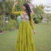 Beautiful Moni1268 Bandhani Print with Kutchi work Navratri Special Gown Wholesale 2026