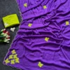 WMS Georgeete With Butterfly Handwork Saree Wholesale Supplie